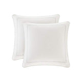 Madison Park Signature Glam Cozy Comforter Set - All Season Bedding Combo Filled Insert and Removable Duvet Cover, Shams, Decorative Pillows, Metallic White King(110"x96") 10 Piece Madison Park