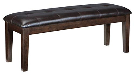 Signature Design by Ashley Haddigan Traditional Upholstered Dining Room Bench, Dark Brown Signature Design by Ashley