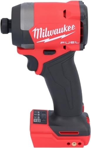 Milwaukee 2953-20 18V Lithium-Ion Brushless Cordless 1/4'' Hex Impact Driver (Bare Tool), Red - WoodArtSupply