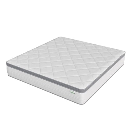 Novilla King Size Mattress, 10 Inch Hybrid King Mattress in a Box, Pocket Innerspring Hybrid Mattress King for Motion Isolation, Pressure Relief & Enhanced Edge Support, Medium Firm Feel