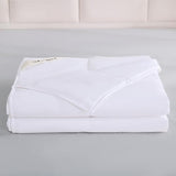 YMLIVE Summer Lightweight Wool Comforter Twin Size, 100GSM Thin Duvet Insert, Noiseless Cotton Shell, Breathable Light Down Alternative Comforter(White) YMLIVE