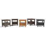 SIMPLIHOME Warm Shaker SOLID WOOD 20 inch wide Rectangle Rustic End Side Table in Farmhouse Grey with Storage, 1 Drawer and 1 Shelf, for the Living Room and Bedroom SIMPLIHOME