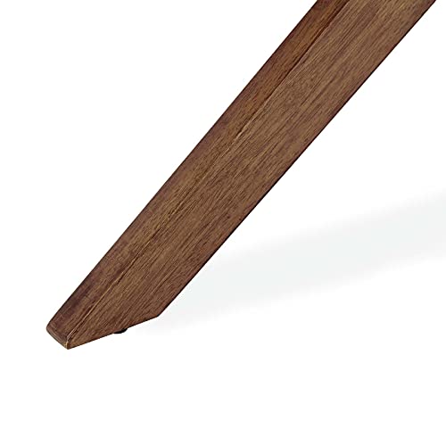 Modway Crossroads 63" Oval Wood Dining Table, Walnut Modway