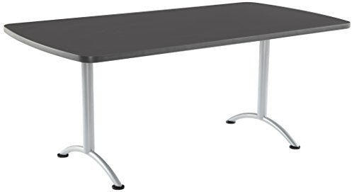 Iceberg 69227 ARC 6-Foot Rectangular Table, 36" x 72", Graphite/Silver Leg Iceberg