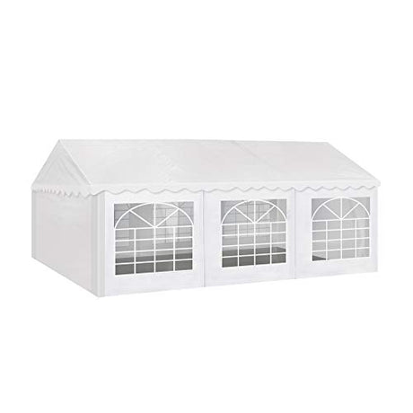 AMERICAN PHOENIX Party Tent PVC 20x20 ft Heavy Duty Canopy Shelter for Wedding Event White with Fire Retardant (20x20 FT, White-PVC) AMERICAN PHOENIX