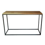 Fab Habitat Evolve Console Table - 47" L Modern Industrial Mango Wood Rectangle Table, Handcrafted for Living Room, Entryway, or Office - Natural Finish Fab Habitat
