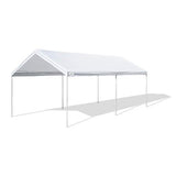 Caravan Canopy D2C20011 Domain Shelters Pro 200 10' x 20' Carport, Upgraded Version, White Caravan Canopy