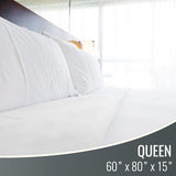 DMI Waterproof Mattress Protector, Mattress Pad/Cover, Bed Pad and Cover, Contoured Fitted Sheet, Queen (Packaging May Vary) DMI
