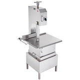 VEVOR Commercial Electric Meat Bandsaw, 2200W Stainless Steel Vertical Bone Sawing Machine, Workbeach 24.4" x 20.5", 0.16-8.7 Inch Cutting Thickness, Frozen Meat Cutter with 6 Blades for Rib Pork Beef VEVOR