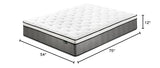 ZINUS 12 Inch True Support Hybrid Mattress [New Version], Full, Fiberglass Free, Medium Feel, Motion Isolation, Certified Safe Foams & Fabric, Mattress in A Box ZINUS