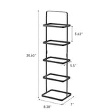 Yamazaki Home, Tall | Steel Shoe Rack, Black YAMAZAKI