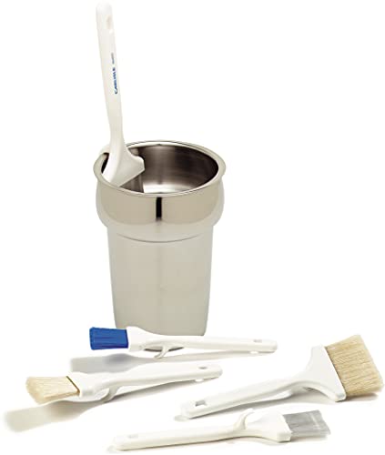 SPARTA 4037800 Meteor Boarhair Pastry Brush, Basting Brush With Built-In Projecting Hook, 2 Inches, Brown SPARTA