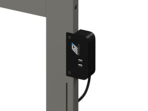 AFI, Warren Queen Platform Bed with Matching Footboard & Twin XL Trundle, Grey AFI