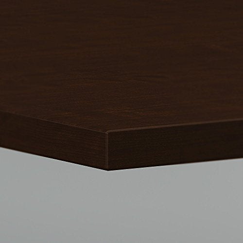 Bush Business Furniture Boat Shaped Conference 4-6 People with Wood Base | Stylish 6 FT Table for Office Boardrooms and Training Rooms, 72W x 36D, Mocha Cherry - WoodArtSupply