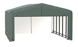 ShelterLogic ShelterTube Garage & Storage Shelter, 20' x 23' x 12' Heavy-Duty Steel Frame Wind and Snow-Load Rated Enclosure, Green ShelterLogic