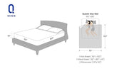 MISSQ Queen Size Bed Sheets Set - Cooling, Extra Soft, Wrinkle & Fade Resistant, Hypoallergenic - 4 Piece Hotel Luxury Microfiber Sheets with 16 Inch Deep Pocket, Queen, Gray MISSQ