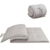 Japanese Floor Mattress, 100% Cotton 2.5" Thicken Foldable Futon Mattress Tatami Mat Sleeping Pad, High Density Foam, Ideal for Comfort and Support, Kids Floor Lounger Pillow Bed Sofa (Light Gray) SCHNAUZER HOME