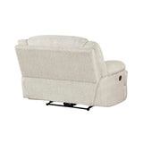 Lexicon Manual Reclining Chair-Textured Microfiber Wall Hugger Recliner, Tab Pull Reclining, Pillow Top Arms, for Living Room/Theater Seating/Apartment, Easy Assembly, Vanilla Beige