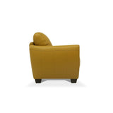 Acme Valeria Leather Sofa in Mustard Acme