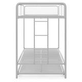 DHP Isaiah Triple Twin Metal Bunk Bed, Off White DHP