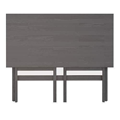 Winsome Wood Xander Computer Desk, Oyster Gray - WoodArtSupply