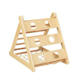 OOOK 3 in 1 Climbing Toy for Toddlers, 3-Side Kids Climbing Triangle Ladder, Climbing Net & Board, Wooden Montessori Climbing Toys for Toddlers Daycare, Gym & Playground, Gift for Boys Girls OOOK