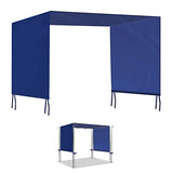 BenefitUSA Universal Replacement Top Pergola Structure (18' L x 8.2' W) Gazebo Canopy Cover Only（Blue BenefitUSA
