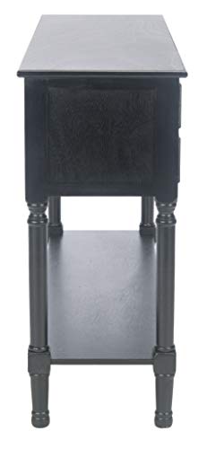 Safavieh Home Collection Haines Black 4-Drawer Bottom Shelf Console Table SAFAVIEH