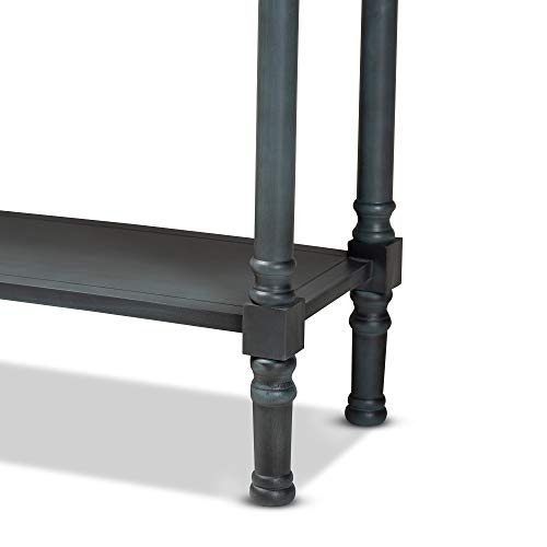 Baxton Studio Garvey French Provincial Grey Finished Wood 3-Drawer Entryway Console Table Baxton Studio