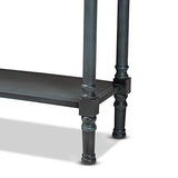 Baxton Studio Garvey French Provincial Grey Finished Wood 3-Drawer Entryway Console Table Baxton Studio