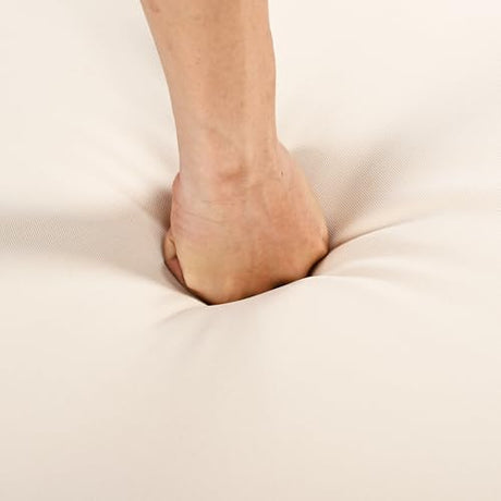 Christopher Knight Home Havets 3 Pieces Outdoor Acacia Furniture Set, Slat Panel Couch, Spacious Seating Armchair, 6" Thick Cushions Sofa and Coffee Table Set for Backyard Garden Balcony, Teak+Beige Christopher Knight Home