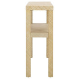 SAFAVIEH Home Collection Apis Natural Raffia 2-Shelf Console Table for Entryway, Living Room, Foyer SAFAVIEH