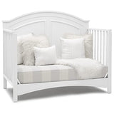 Delta Children Perry 6-in-1 Convertible Crib - Greenguard Gold Certified, Bianca White Delta Children