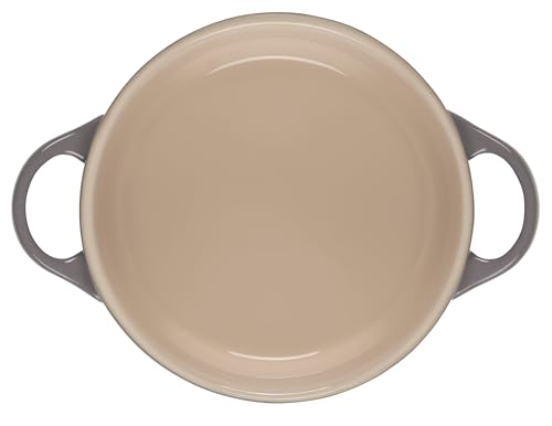 Le Creuset Stoneware Mini Round Cocotte, 8 oz., Oyster Le Creuset