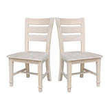 IC International Concepts Tuscany Chair, 21.3" W x 22" D x 38.2" H, Unfinished IC International Concepts