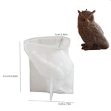 Animal & Owl Resin & Silicone Candle Mold Set - 3D Animal Mold for Home Decor & Candle Making
