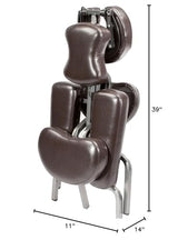 Master Massage Bedford Adjustable Portable Folding Full Body Massage Chair, Coffee, 11" x 14" x 39" Master Massage Equipment