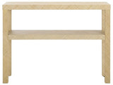 SAFAVIEH Home Collection Apis Natural Raffia 2-Shelf Console Table for Entryway, Living Room, Foyer SAFAVIEH