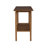 Linon Melissa Mid-Century Modern Walnut Console Table Linon