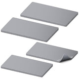 Lconvicely Hat Press Accessories – 4 Pcs Silicone Heat Press Pad, 2 Sizes (7.87"x3.35"+6.50"x2.60"), Heat Resistant to 428°F, High-Density, Cuttable, for DIY, Small Business & Home Use（Pad Only） Lconvicely
