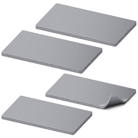Lconvicely Hat Press Accessories – 4 Pcs Silicone Heat Press Pad, 2 Sizes (7.87"x3.35"+6.50"x2.60"), Heat Resistant to 428°F, High-Density, Cuttable, for DIY, Small Business & Home Use（Pad Only） Lconvicely