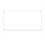 Blank Banners DIY Signs Blank Banner Polyester Oxford Cloth 300D Sublimation Banner with Hanging Rope for Business Office Advertising graffiti Indoor Wall Outdoor White banner (2x4FT 1pack) Jegatoo