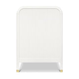 Namesake Brimsley Tambour 3-in-1 Convertible Crib in Warm White, GREENGUARD Gold Certified NAMESAKE