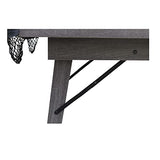 Pendleton 6-ft Portable Pool Table - Driftwood Finish with Burgundy Felt Blue Wave Sports