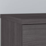 Bush Home Somerset 72W 3 Position Sit to Stand L Shaped Desk with Hutch in Storm Gray | Adjustable Height Table for Home Office Bush Home