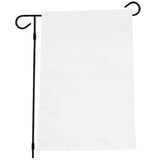 6Pcs Lawn Garden Flags Blank Garden Flags DIY Decorative Flag, Polyester Banners Flag for Indoor Outdoor Garden Decoration Holiday Festival,12 x 18 Inch, White yuntop