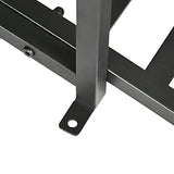 Outsunny 6' Metal Arch Backyard Garden Bridge, Safety Siderails, Arc Footbridge for Backyard Creek, Stream, Pond, Black Outsunny