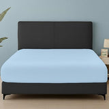 Queen Size Fitted Sheet – Ultra Soft 1800 Microfiber – Deep Pocket Fits Up to 16” Mattress – Wrinkle & Fade Resistant – Single Fitted Bottom Sheet Only (Light Blue) Peace Sleep Bedding