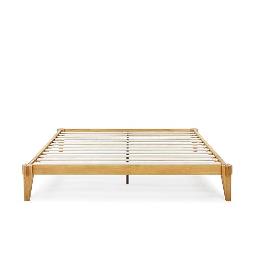 Bme Chalipa 14” King Platform Bed Frame - Modern Wood Design with Slat Support and Ample Storage - WoodArtSupply