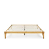 Bme Chalipa 14” King Platform Bed Frame - Modern Wood Design with Slat Support and Ample Storage Bme
